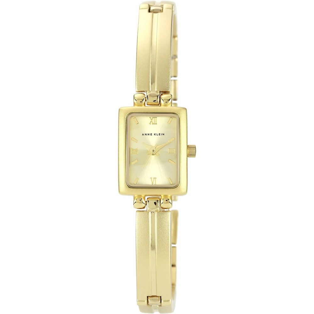 Anne Klein Rectangular Gold Tone Bracelet Watch Quartz Japan Movement Womens‎